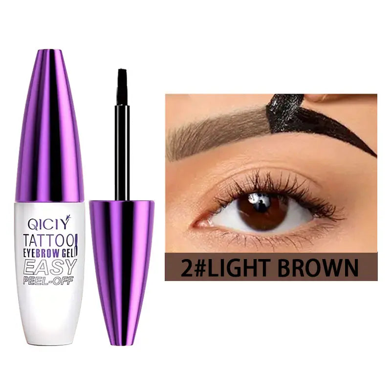 Easy Peel-Off Eyebrow Tint Gel For Fuller Waterproof Brows