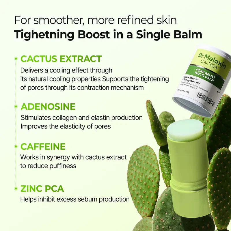 Cooling Pore Relief Balm – Instant Cactus Cryo-Therapy For 3-Second Pore Tightening & Depuffing