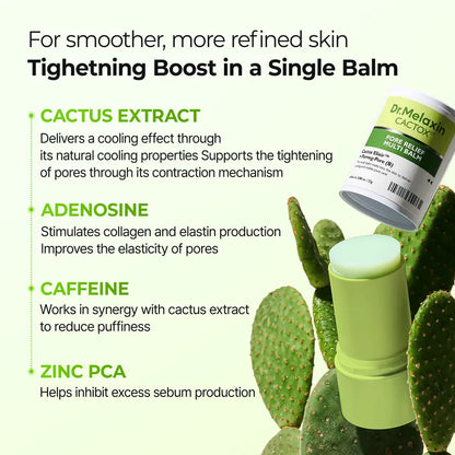 Cooling Pore Relief Balm – Instant Cactus Cryo-Therapy For 3-Second Pore Tightening & Depuffing