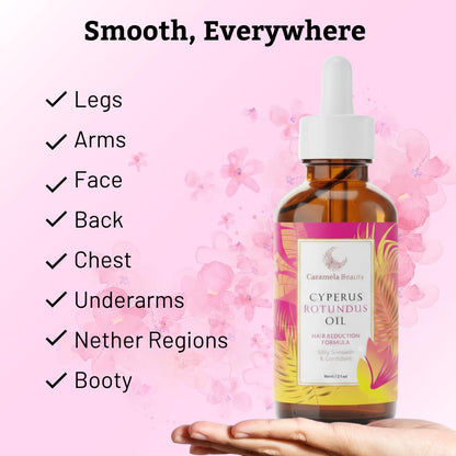 Cyperus Rotundus Hair Reduction Oil – Post-Shaving Skin Smoothing Botanical Formula
