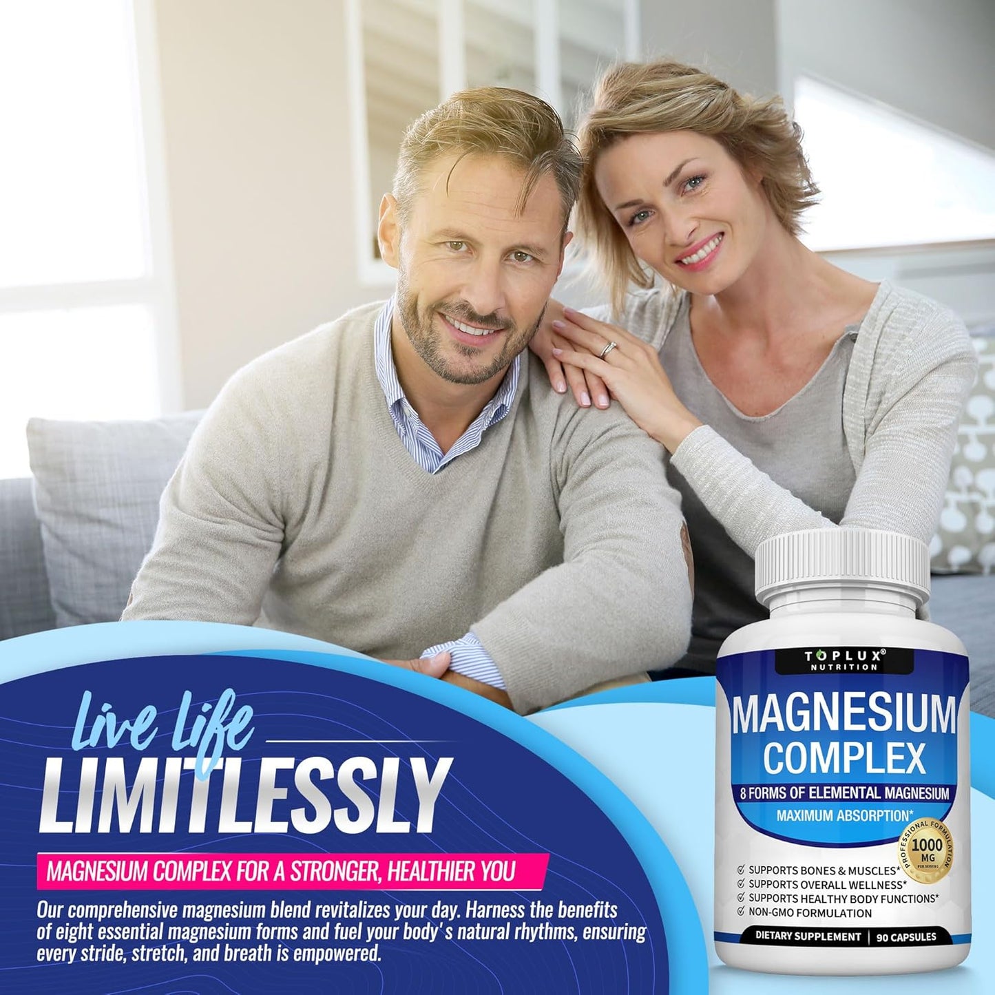 Unlock Total Body Wellness with 8-in-1 Advanced Magnesium Complex