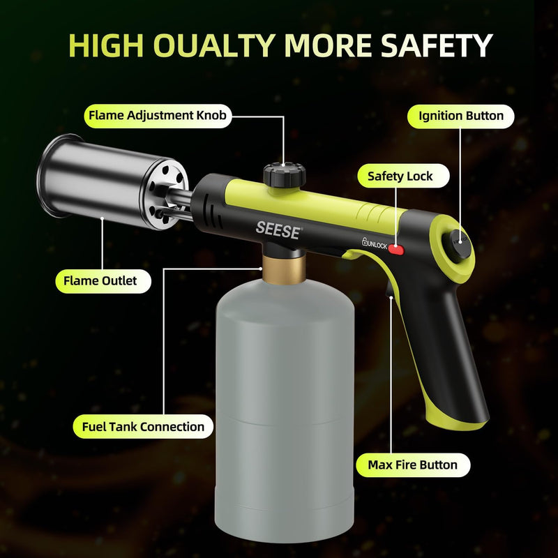 The Ultimate High-Power Propane Torch: Fire Up Instantly!