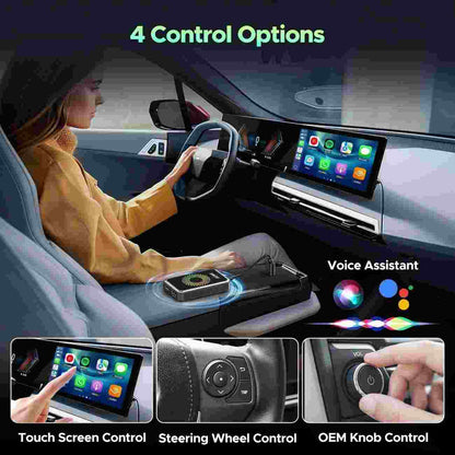 Upgrade Your Drive: 3-in-1 Wireless CarPlay Adapter with Built-in Video Streaming Apps