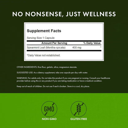 Support Hormonal Balance Naturally With Spearmint Leaf Capsules