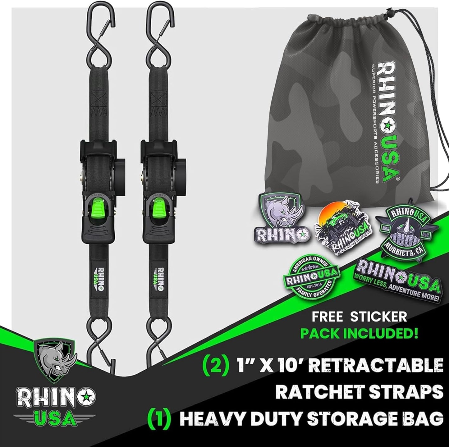Retractable Ratchet Straps for Faster, Tangle-Free Tie-Downs